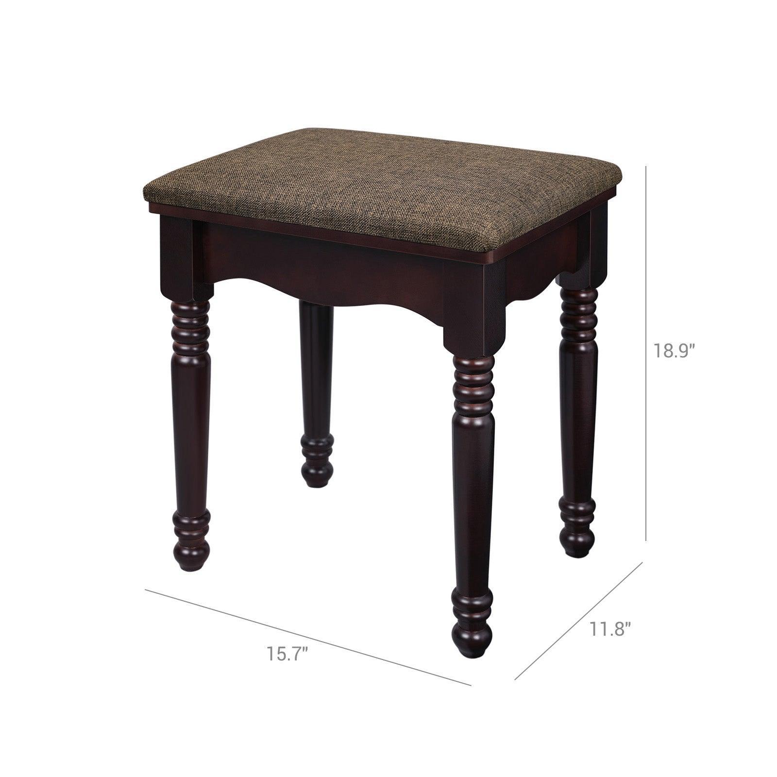 Rubberwood Leg Dressing Stool FredCo