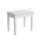 Rubberwood Legs Vanity Bench FredCo