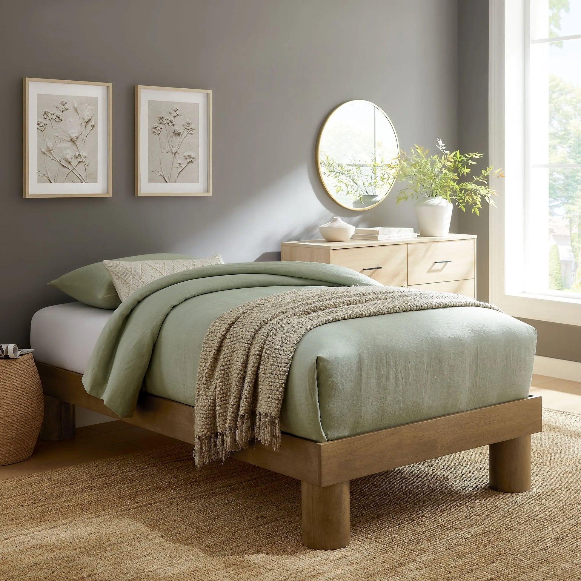 Runa Wood Twin Platform Bed by Modway MOD-7207 FredCo