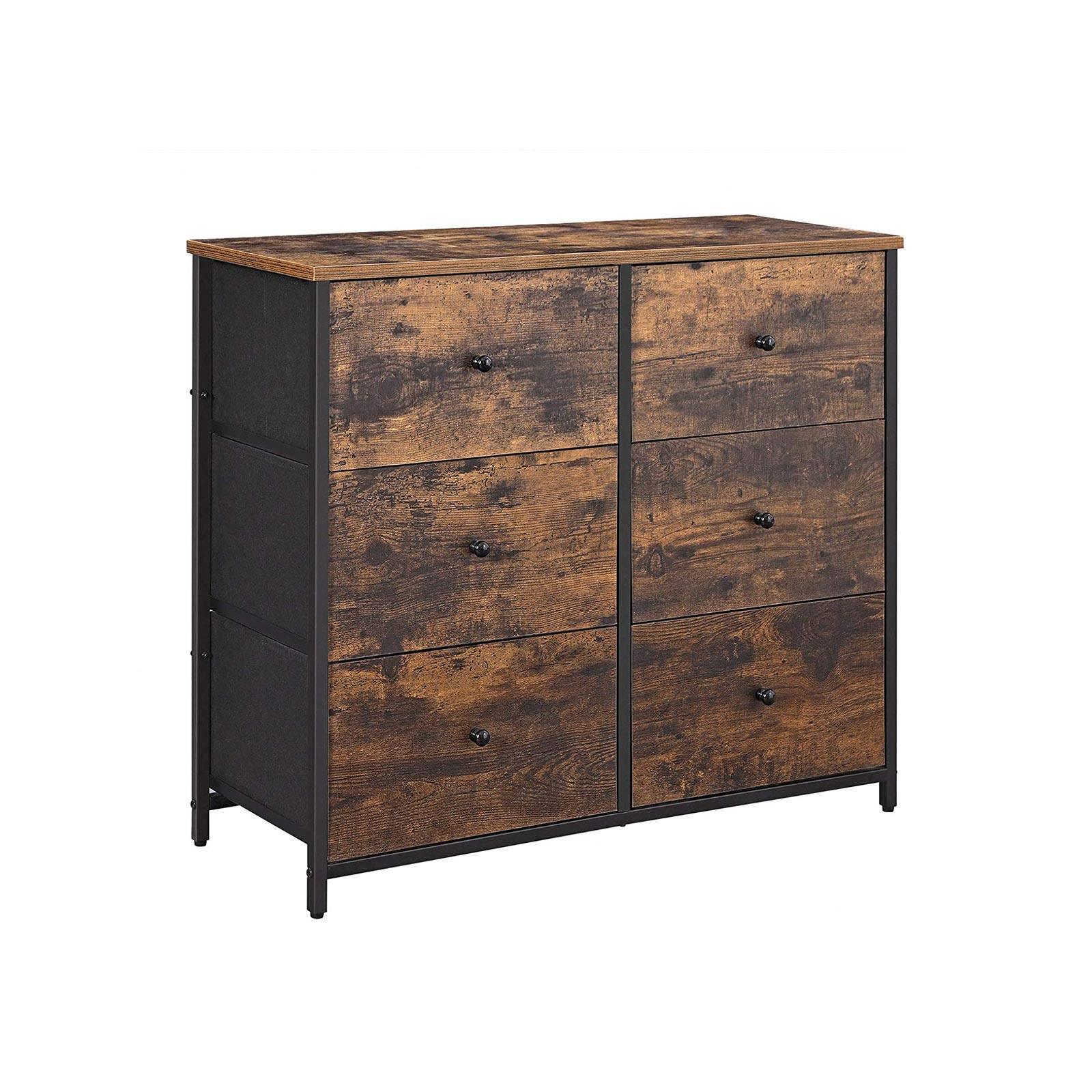 Rustic 6 Drawer Dresser FredCo