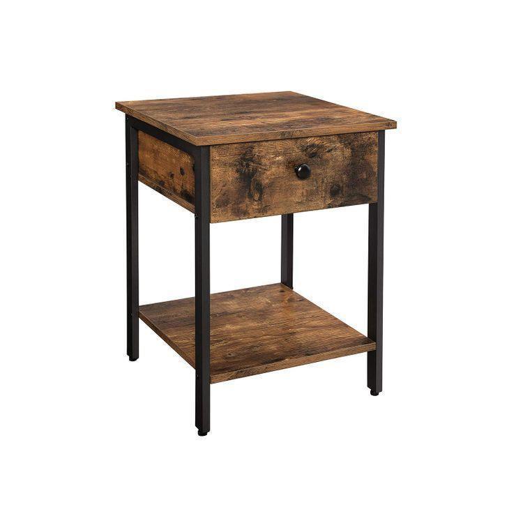Rustic Brown Nightstand FredCo