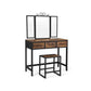 Rustic Brown Vanity Set FredCo