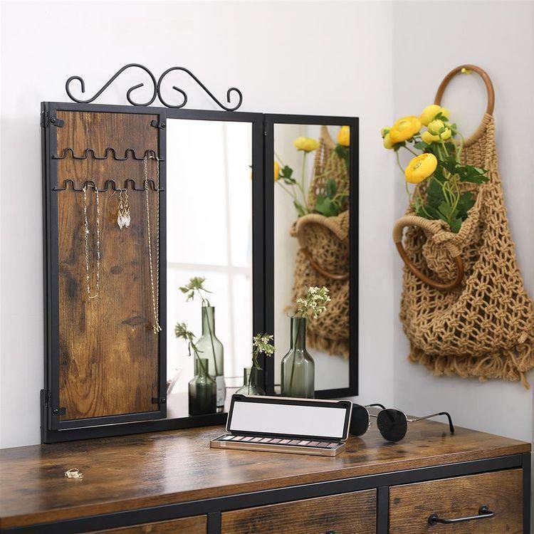 Rustic Brown Vanity Set FredCo