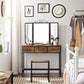 Rustic Brown Vanity Set FredCo