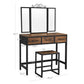 Rustic Brown Vanity Set FredCo