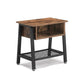 Rustic Brown Vintage Side Table FredCo