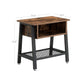 Rustic Brown Vintage Side Table FredCo
