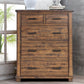 Rustic Reclaimed Solid Wood Farmhouse 6 Pieces Storage Queen Bedroom Sets FredCo