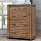 Rustic Reclaimed Solid Wood Farmhouse 6 Pieces Storage Queen Bedroom Sets FredCo