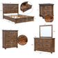 Rustic Reclaimed Solid Wood Farmhouse 6 Pieces Storage Queen Bedroom Sets FredCo