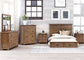 Rustic Reclaimed Solid Wood Farmhouse 6 Pieces Storage Queen Bedroom Sets FredCo
