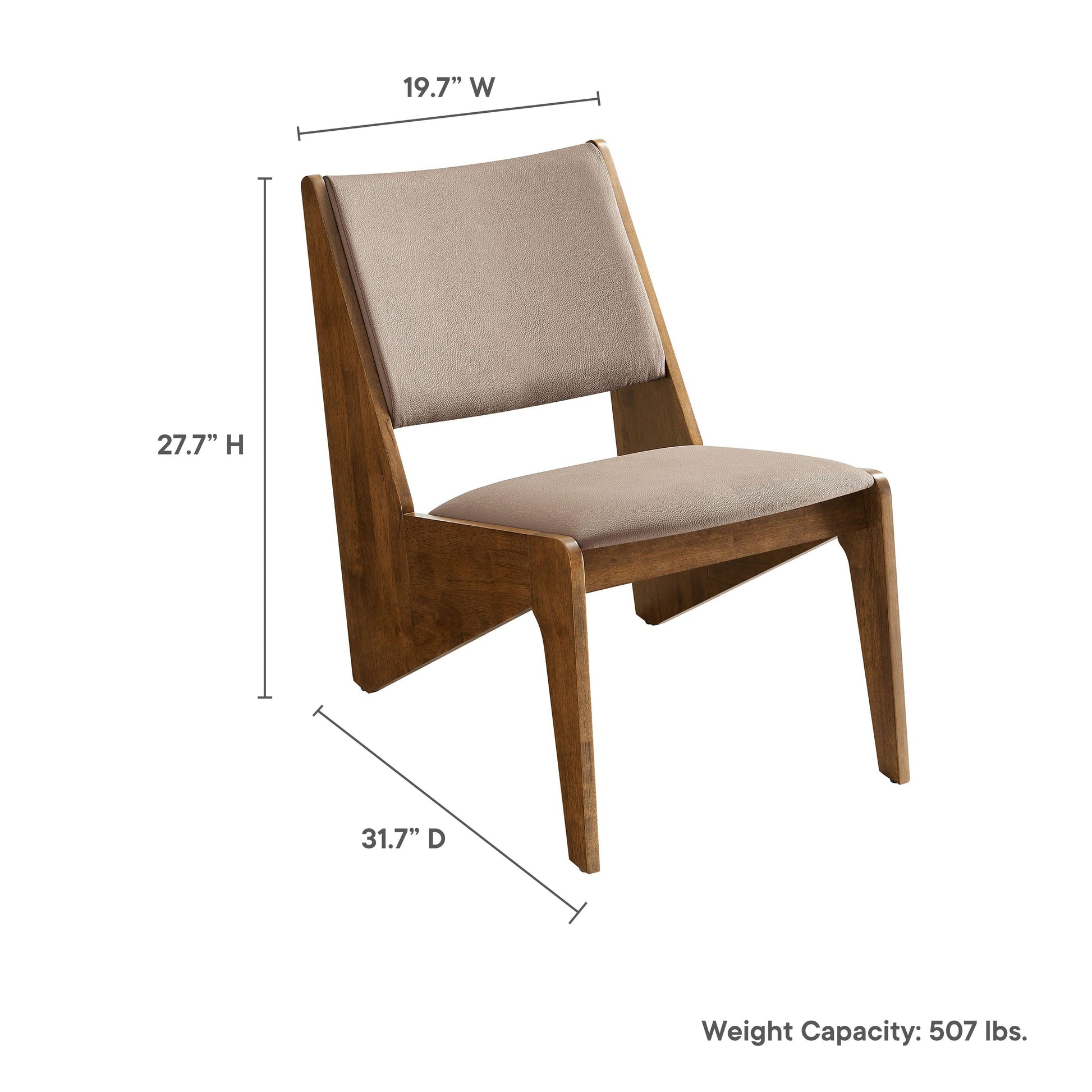 Rylina Vegan Leather Accent Chairs Set of 2 by Modway FredCo