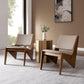 Rylina Vegan Leather Accent Chairs Set of 2 by Modway FredCo