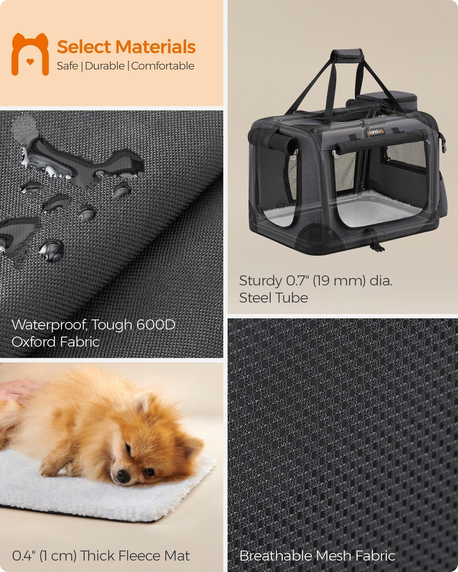 S Collapsible Dog Crate Gray FredCo