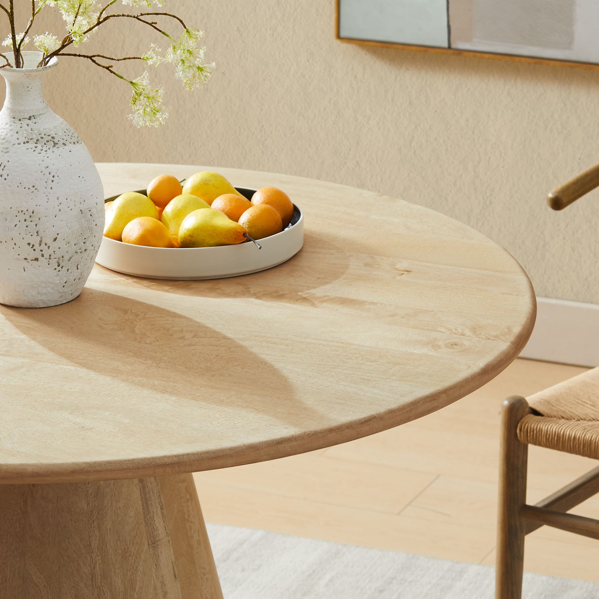 Sabelle 47" Round Wood Dining Table by Modway EEI-7343 FredCo