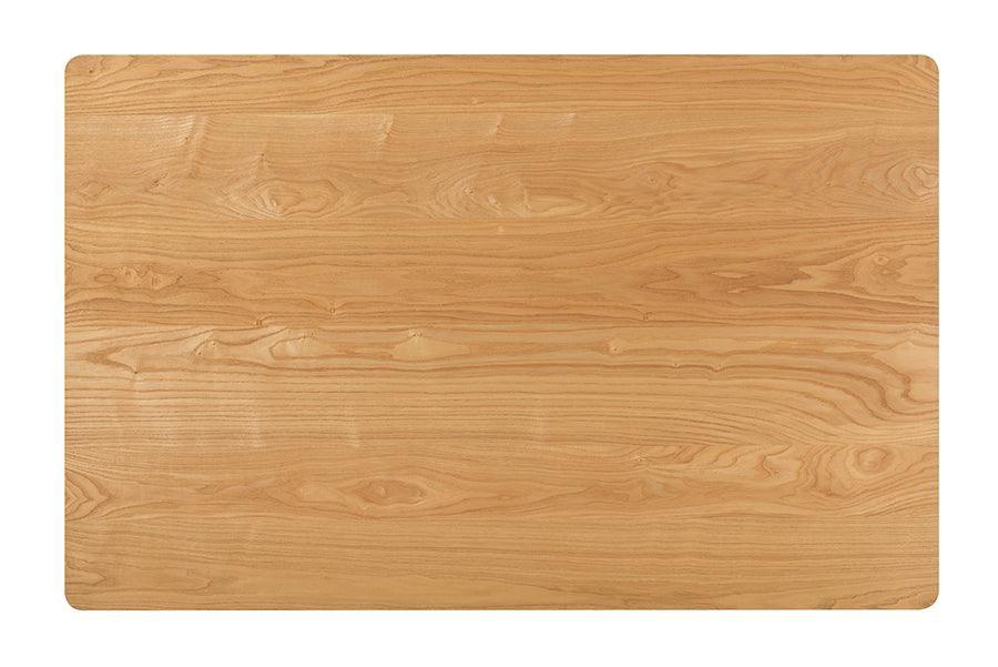 Sabelle Japandi Natural Brown Mahogany Wood and Rattan 5-Piece Dining Set FredCo