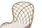 Sabelle Modern Bohemian Greywashed Rattan and Natural Brown Finished Wood 5-Piece Dining Set FredCo