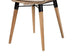 Sabelle Modern Bohemian Greywashed Rattan and Natural Brown Finished Wood 5-Piece Dining Set FredCo