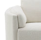 Sagen Beige Boucle Glider Recliner with Swivel FredCo