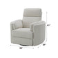 Sagen Beige Boucle Glider Recliner with Swivel FredCo