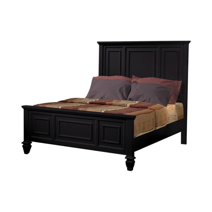 Sandy Beach Storage Bedroom Set with Sleigh Headboard Coaster Queen, 4-Piece FredCo