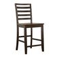 Sanford 5-piece Round Counter Dining Set Cinnamon and Espresso 192728-S5 Coaster FredCo