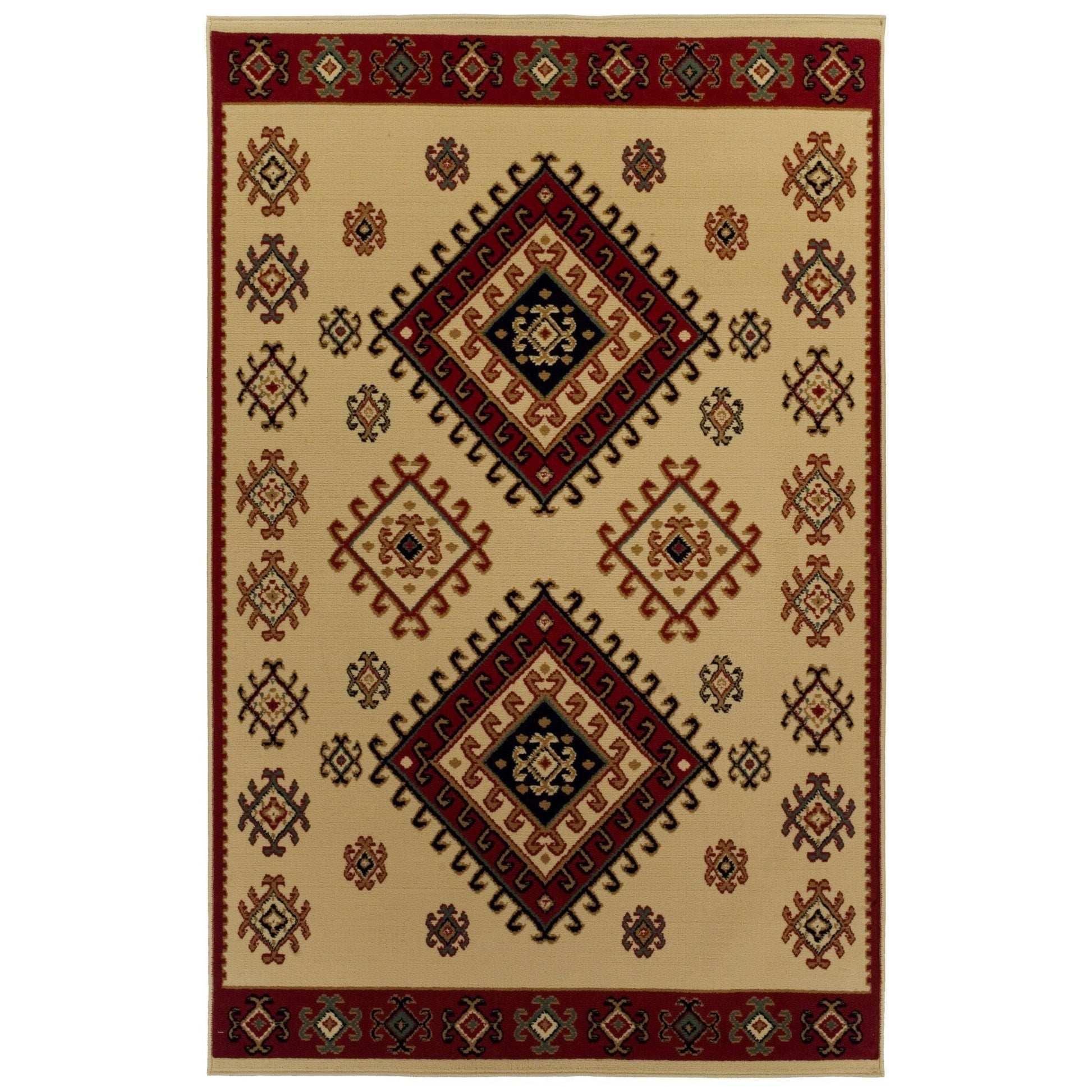 Santa Fe Traditional Tribal Southwestern Rug FredCo