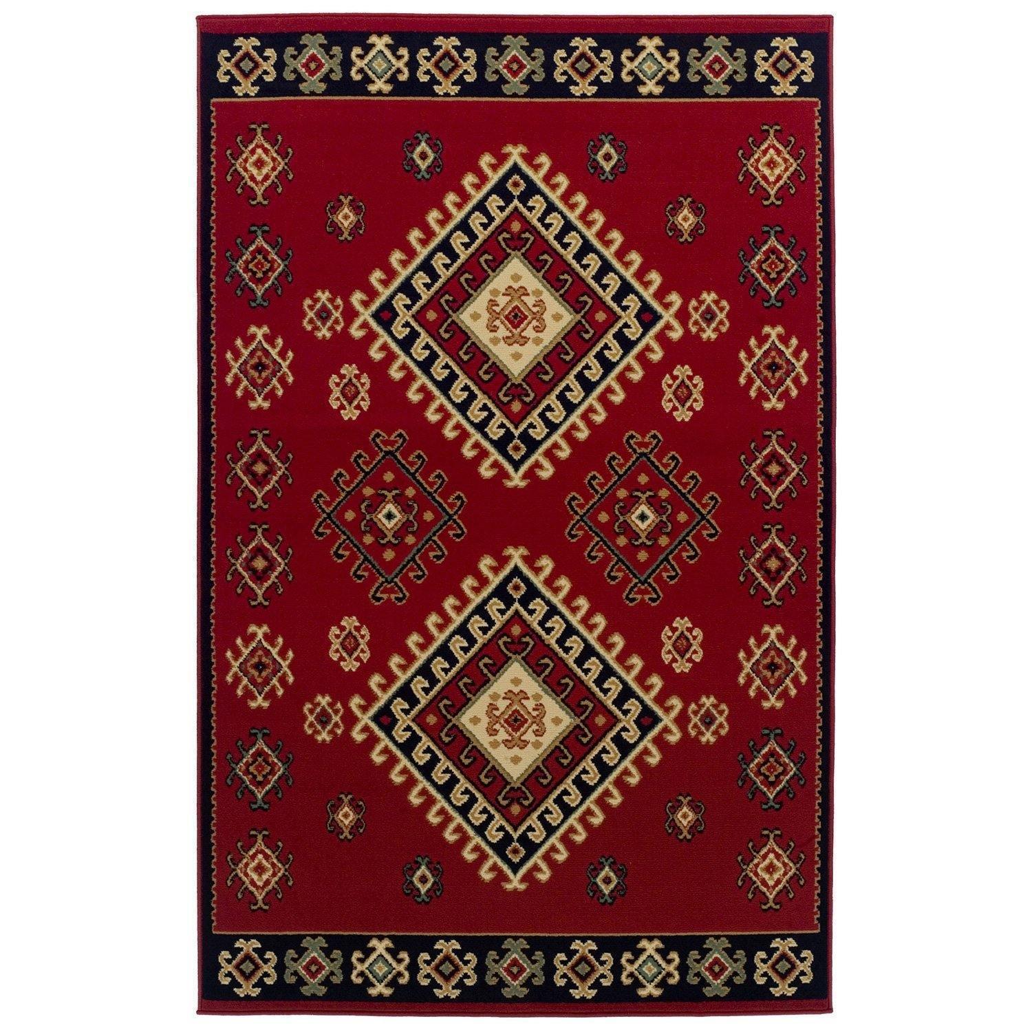 Santa Fe Traditional Tribal Southwestern Rug FredCo