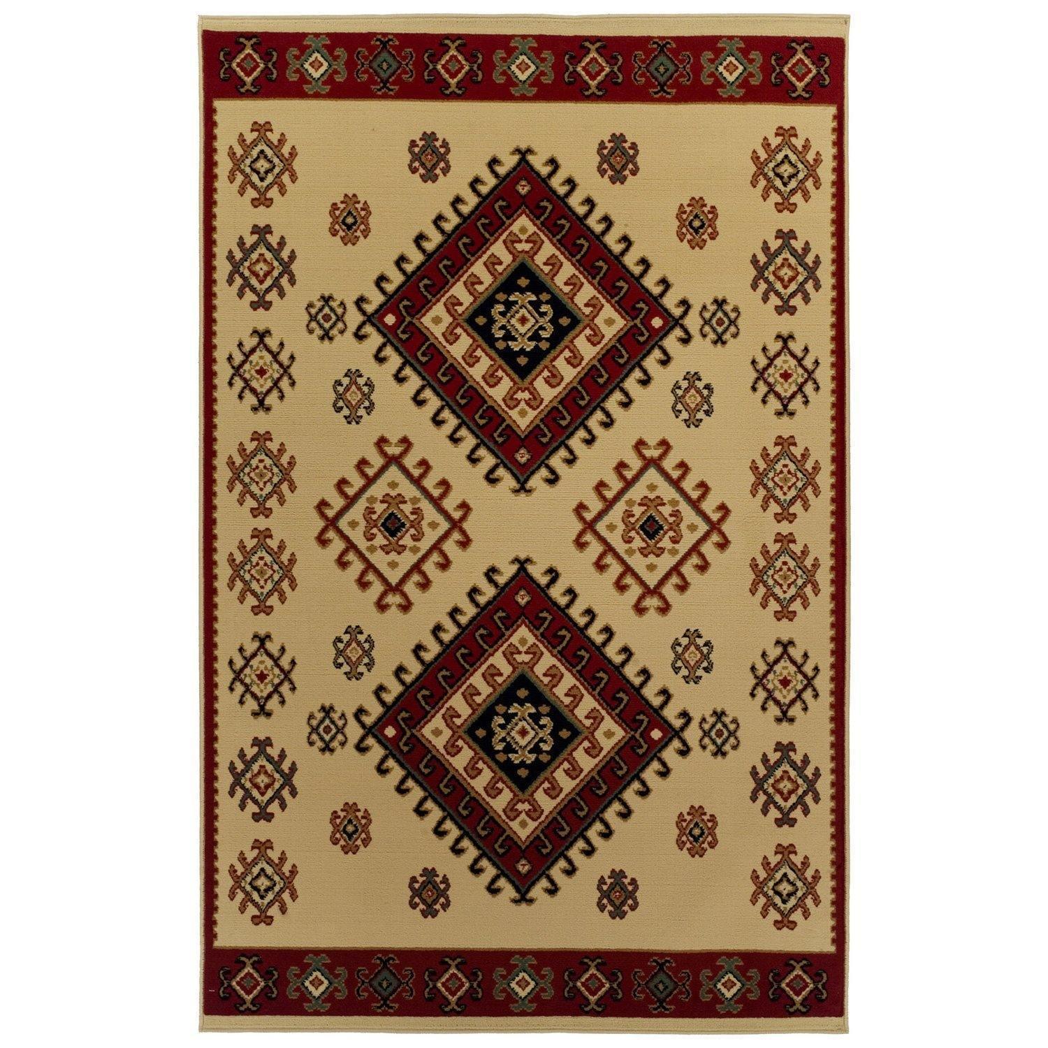 Santa Fe Traditional Tribal Southwestern Rug FredCo