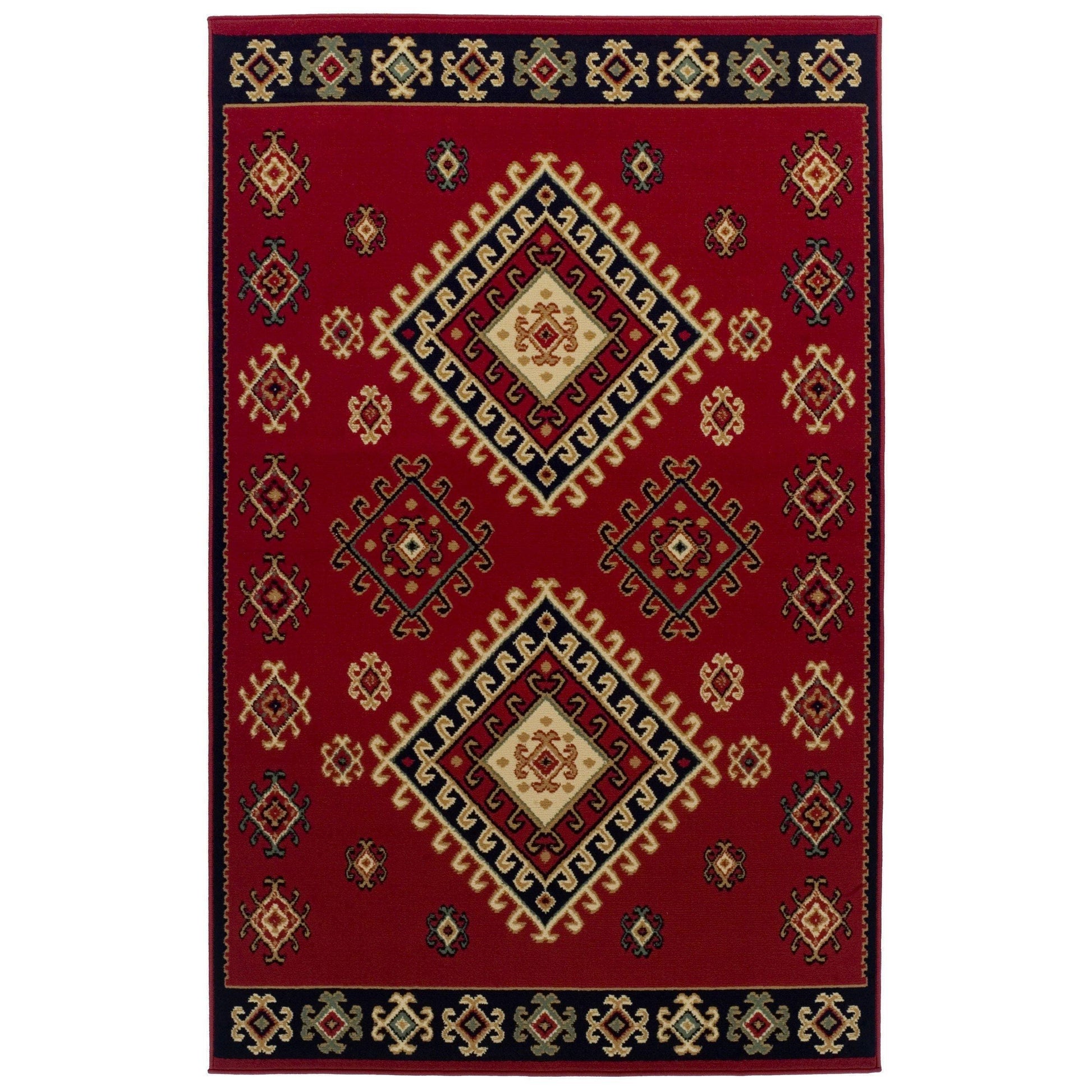 Santa Fe Traditional Tribal Southwestern Rug FredCo