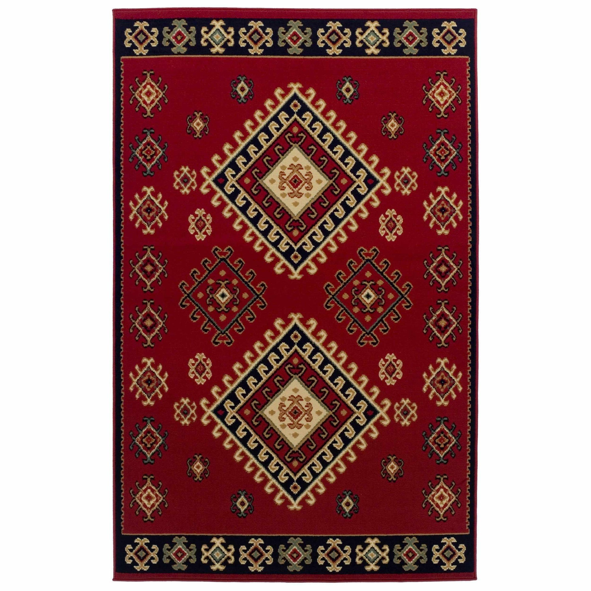Santa Fe Traditional Tribal Southwestern Rug FredCo