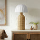 Santo Rattan Table Lamp With Dome Shade by Modway EEI-7186 FredCo