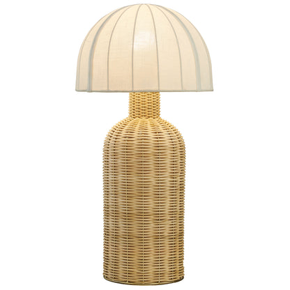 Santo Rattan Table Lamp With Dome Shade by Modway EEI-7186 FredCo