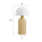 Santo Rattan Table Lamp With Dome Shade by Modway EEI-7186 FredCo