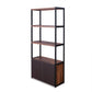Sara Walnut & Sandy Black Finish Bookshelf FredCo