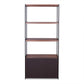 Sara Walnut & Sandy Black Finish Bookshelf FredCo