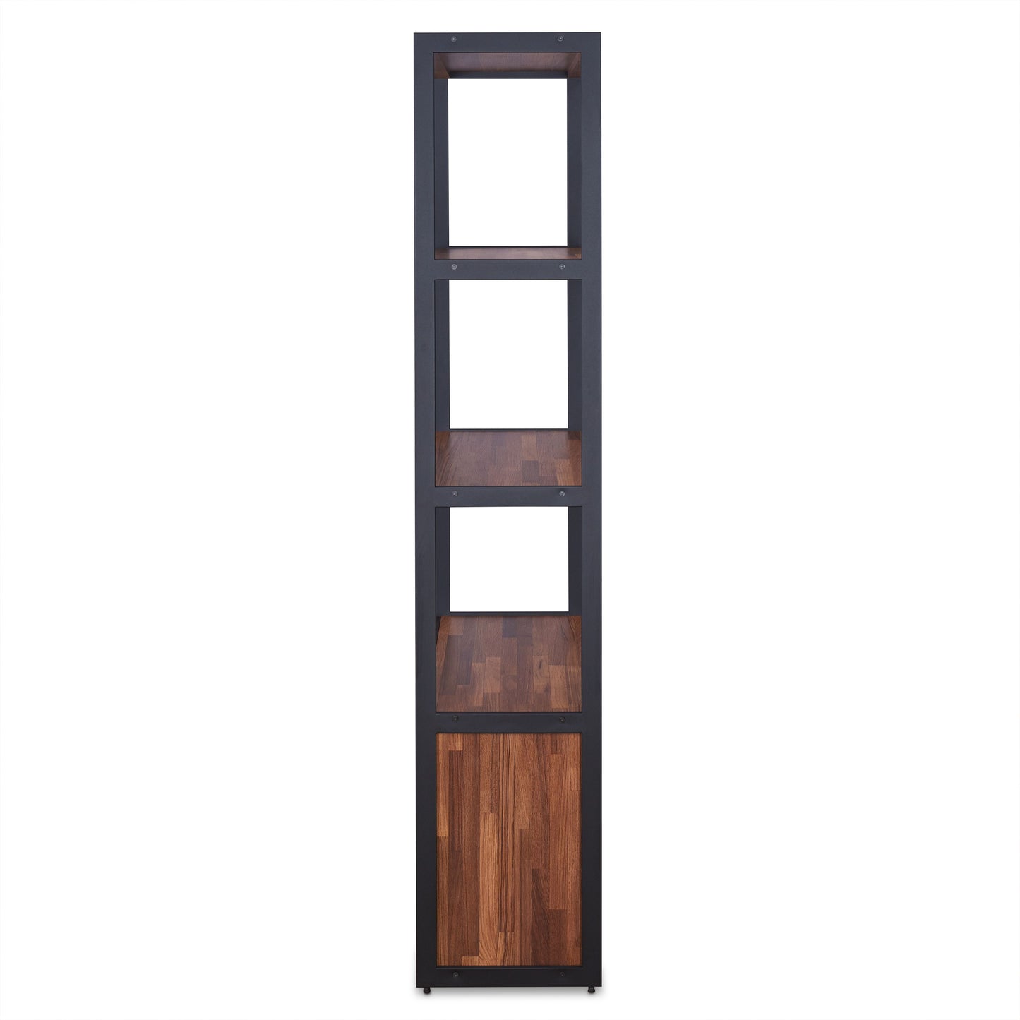 Sara Walnut & Sandy Black Finish Bookshelf FredCo