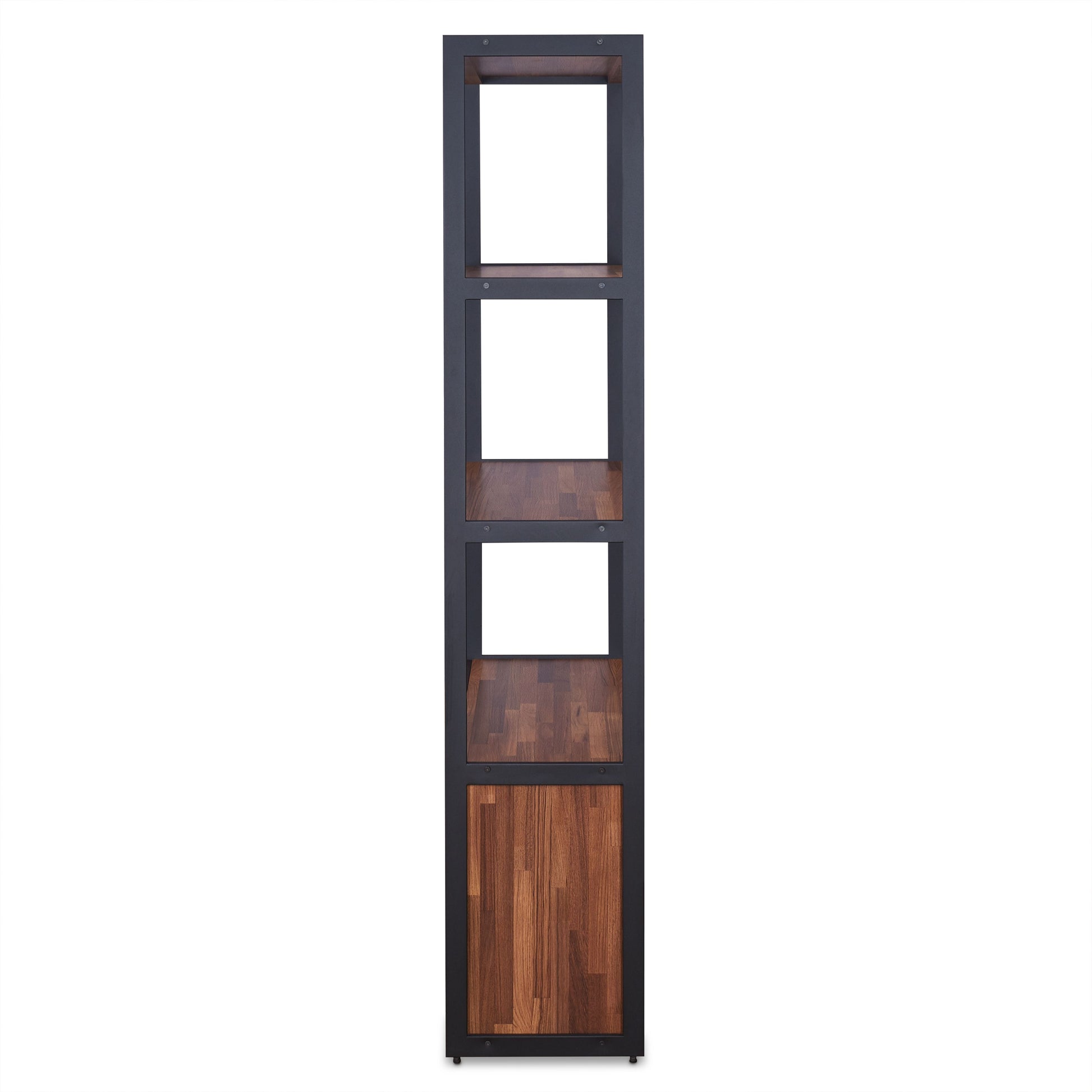Sara Walnut & Sandy Black Finish Bookshelf FredCo