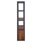 Sara Walnut & Sandy Black Finish Bookshelf FredCo