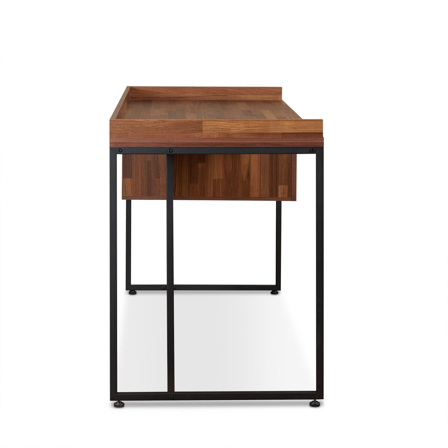Sara Walnut & Sandy Black Finish Writing Desk FredCo