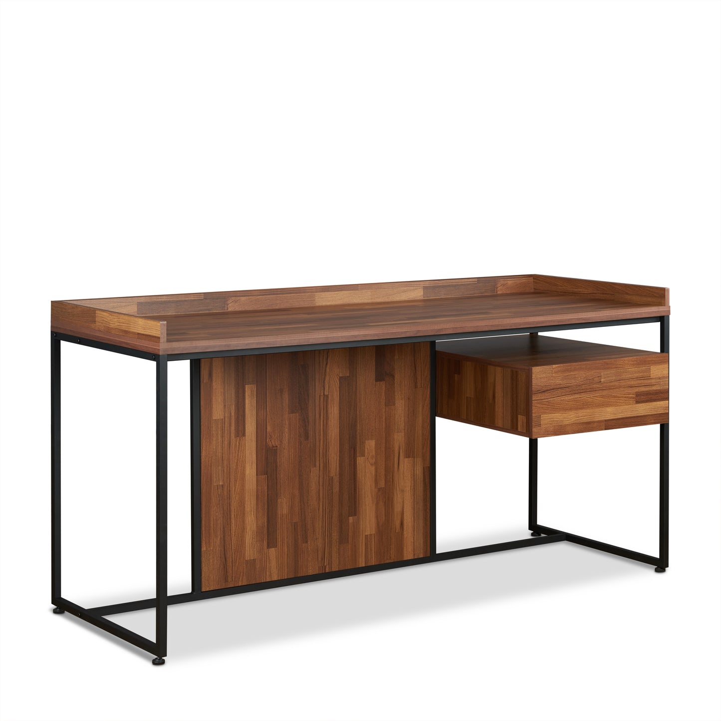 Sara Walnut & Sandy Black Finish Writing Desk FredCo