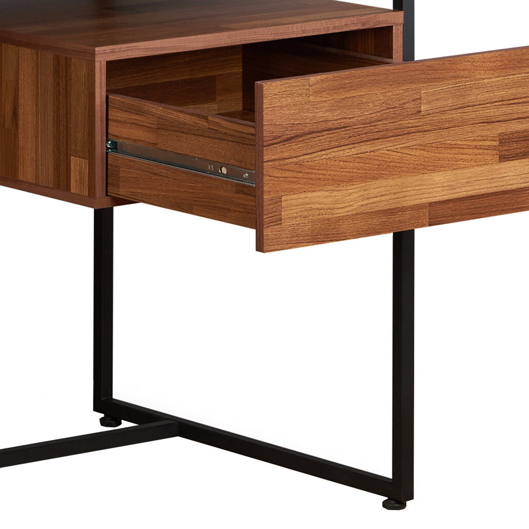 Sara Walnut & Sandy Black Finish Writing Desk FredCo