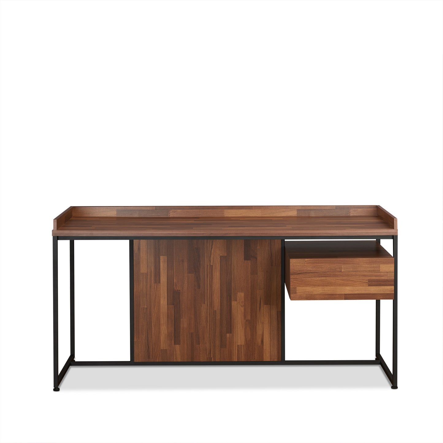 Sara Walnut & Sandy Black Finish Writing Desk FredCo
