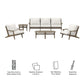 Saratoga 4-Piece Outdoor Patio Teak Wood Furniture Set by Modway EEI-7266 FredCo