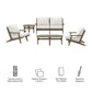 Saratoga 5-Piece Outdoor Patio Teak Wood Furniture Set by Modway EEI-7265 FredCo