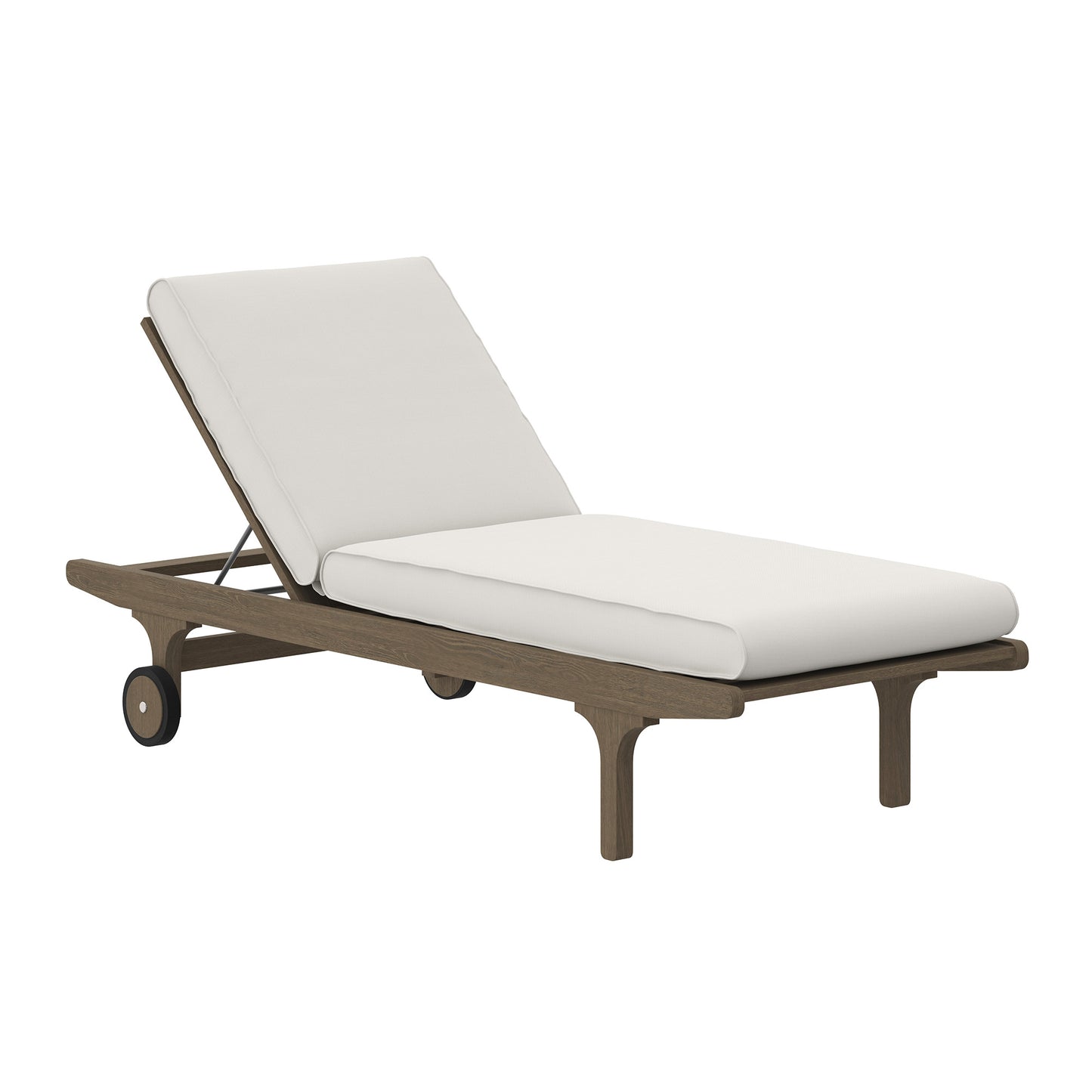 Saratoga Outdoor Patio Teak Chaise Lounge Chair by Modway EEI-7251 FredCo