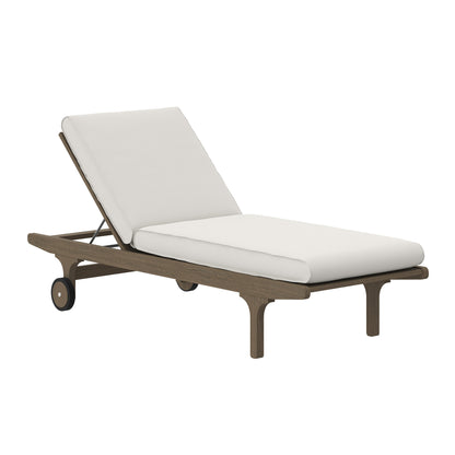 Saratoga Outdoor Patio Teak Chaise Lounge Chair by Modway EEI-7251 FredCo