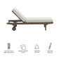 Saratoga Outdoor Patio Teak Chaise Lounge Chair by Modway EEI-7251 FredCo