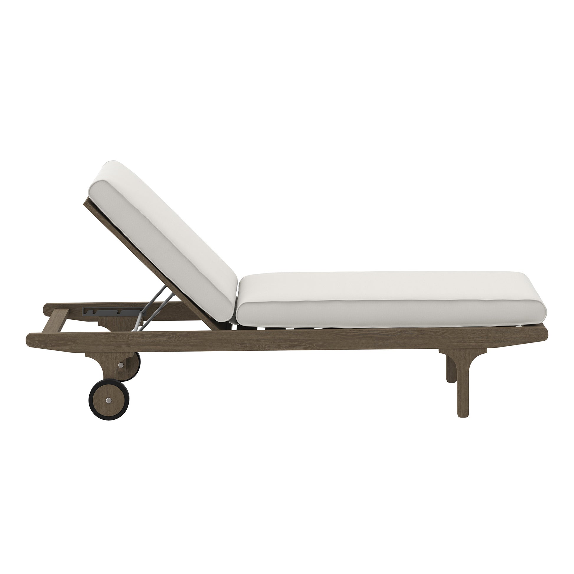 Saratoga Outdoor Patio Teak Chaise Lounge Chair by Modway EEI-7251 FredCo
