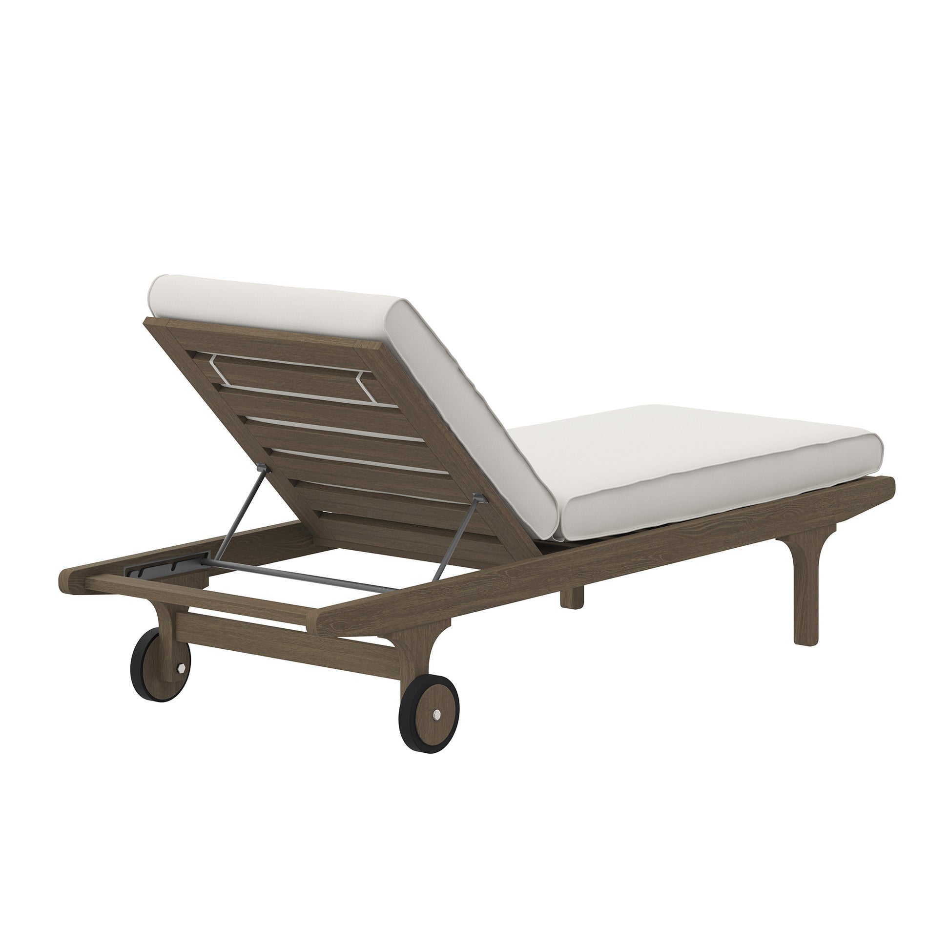 Saratoga Outdoor Patio Teak Chaise Lounge Chair by Modway EEI-7251 FredCo